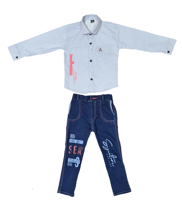 Kids shirts and jeans pant set  uploaded by business on 9/24/2023