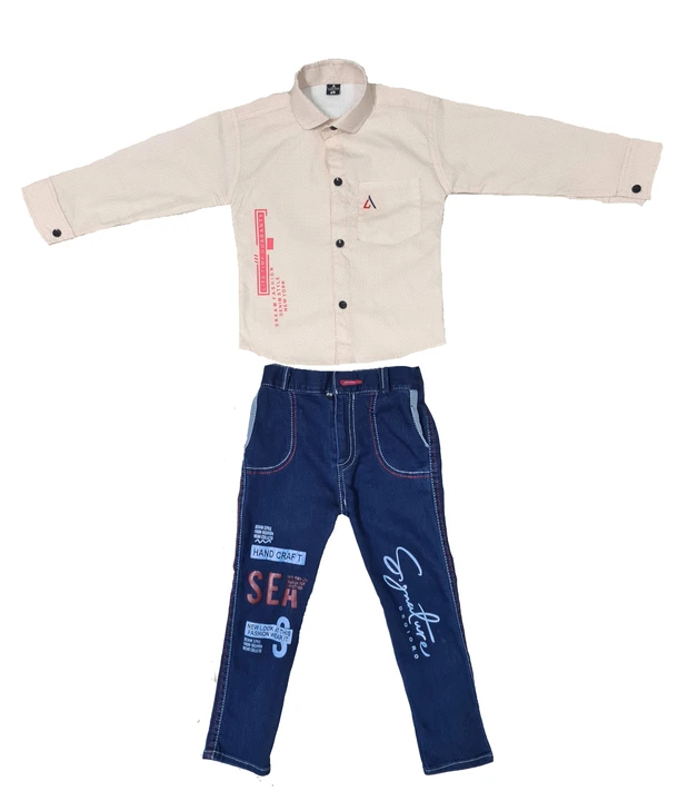 Kids shirts and jeans pant set  uploaded by Abjal dresses on 9/24/2023