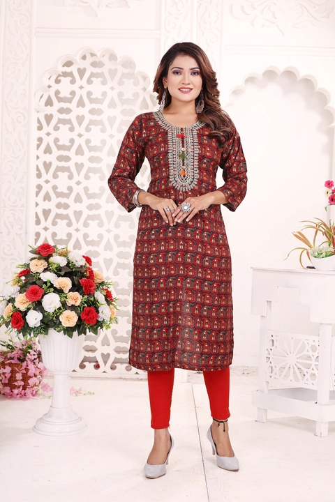 Stret Kurtis_@Exclusive designer women's NAYRA CUT@STRET KURTIS@ALIYA CUT Kurtis(Floor lenth)@Afgani uploaded by business on 9/24/2023