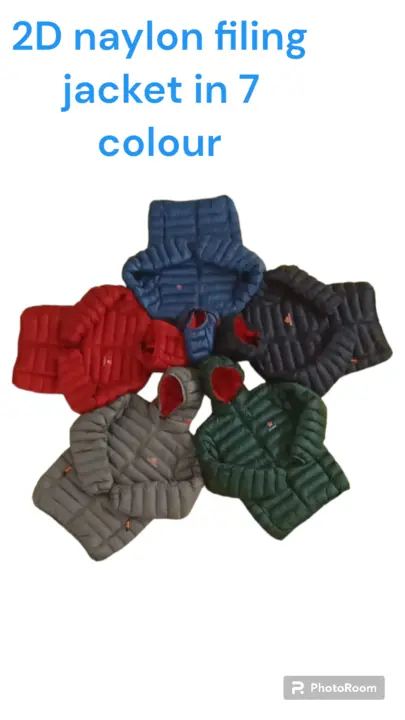 2D naylon filing jacket weight 400 gram  uploaded by BLACK hewzen apparel pvt LTD company Bareilly Indi on 9/24/2023