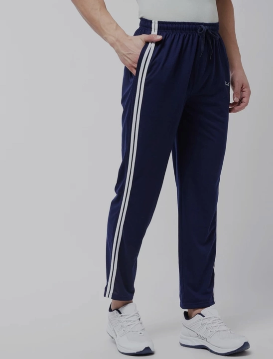 Winter wear Solid imported  Flizz Fumma laycra in side strip track pants multi color size.32.34.36 uploaded by business on 9/24/2023