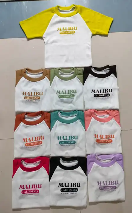 Imported rib fabric cut crop top tshirt  uploaded by business on 9/24/2023