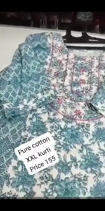 Pure cotton XXL kurti  uploaded by business on 9/24/2023