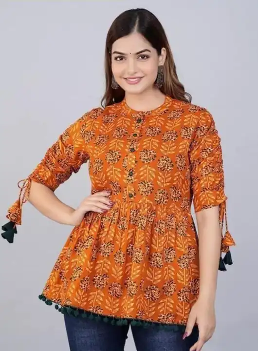 Rayon fancy top uploaded by business on 9/24/2023