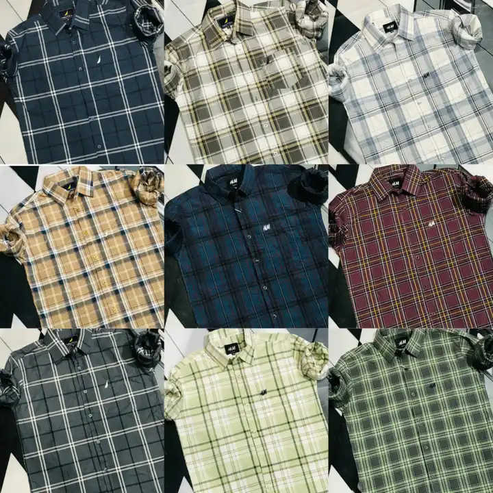 Indigo Full Sleeves Checks Shirts  uploaded by business on 9/25/2023
