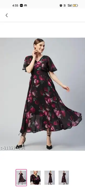 Gown fabric Jorjat  uploaded by Delhi fashion garments on 9/25/2023