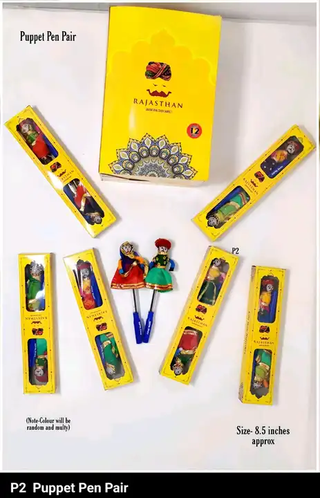 Rajsthani Puppets pen set uploaded by business on 9/25/2023