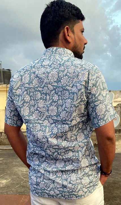Sanganeri print shirt  uploaded by RSSS CREATION on 9/25/2023