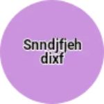 Business logo of Snndjfjehdixf