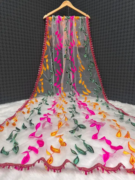 Embroidery net dupatta  uploaded by business on 9/25/2023