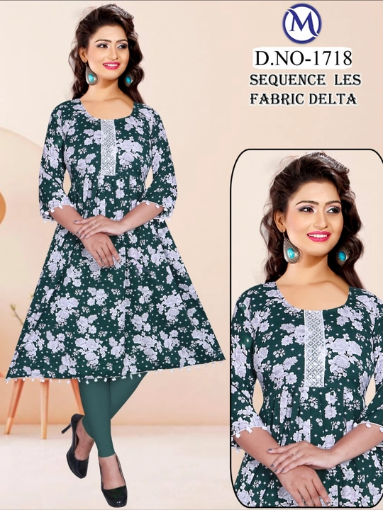 Sequence Lace Kurti uploaded by RJ Creation on 9/25/2023