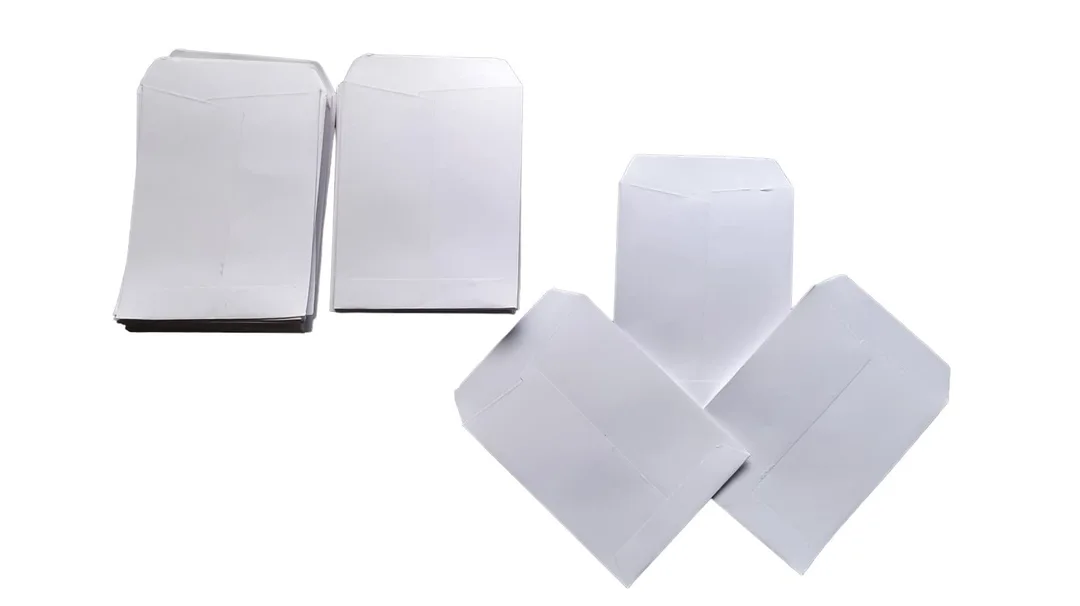 White paper envelope  uploaded by business on 9/25/2023