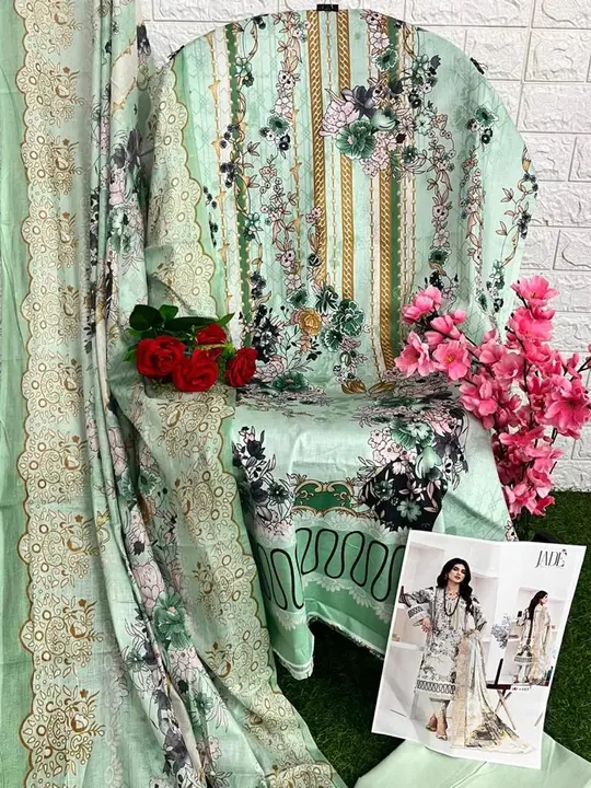 Lawn pakistani suit  uploaded by Noor collections on 9/25/2023