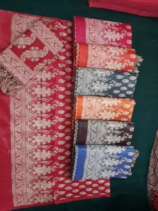 Exclusive Beautiful Banarasi Cotton Silk Floral Desgine Bridal 3pes Suite  uploaded by G.N.S. on 9/25/2023