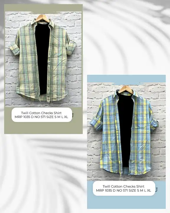 Twill Cotton Checks Shirt  uploaded by business on 9/25/2023