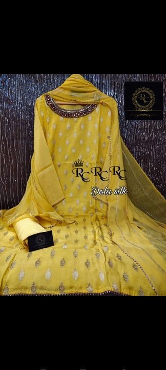 Dola silk suit uploaded by Aakshmi on 3/21/2021