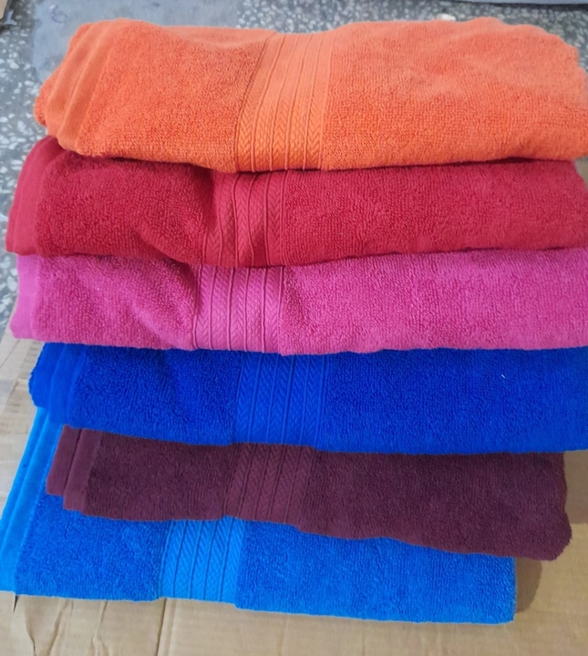 100% cotton towels available at best price uploaded by Sanjay textiles on 9/26/2023