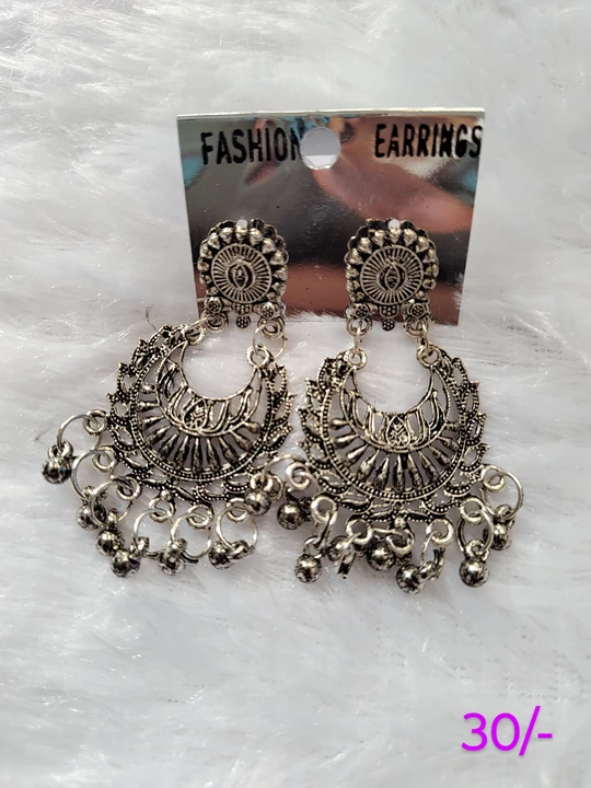 Oxidised Earrings for women  uploaded by Little Lady Designer on 9/26/2023