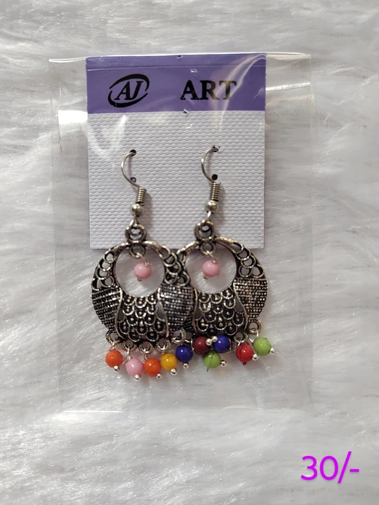 Oxidised Earrings for women  uploaded by Little Lady Designer on 9/26/2023