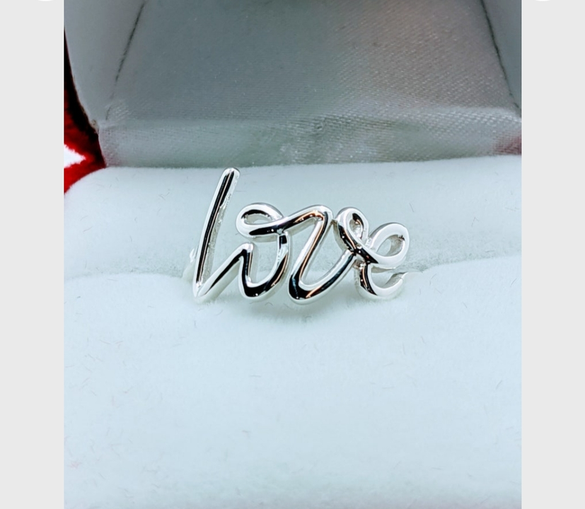 92.5 sterling silver love ring beautiful look  uploaded by business on 9/26/2023