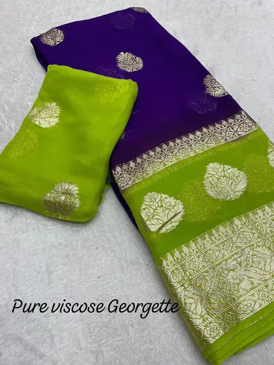 Viscose Georgette saree  uploaded by business on 9/26/2023