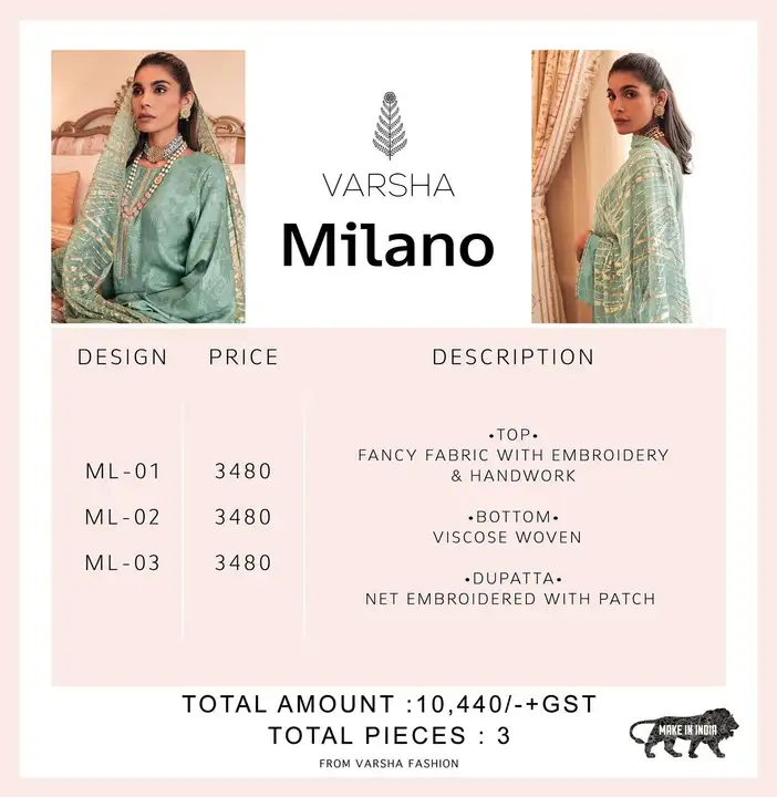 Varsha pure dress uploaded by Hari Om Fashion  on 9/26/2023