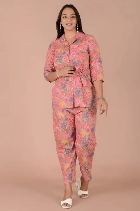 EXCLUSIVE COTTON PRINTED CO-ORDS SETS WITH PANT
 uploaded by Craftart creations/ (M)9413043120 on 9/26/2023