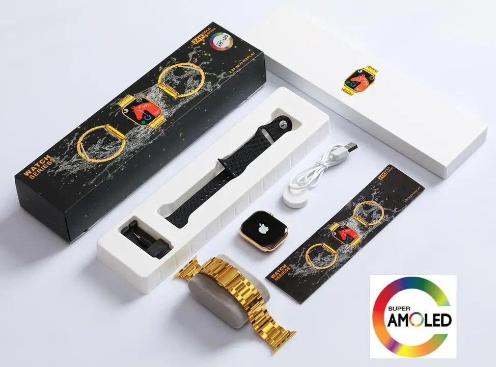 Golden Super Amoled SmartWatch uploaded by Kripsons Ecommerce on 9/26/2023