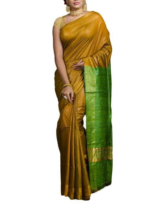 👉💯🌹Pure Tassar munga silk designer saree available hai mere pass 👌  uploaded by Ismailtextile  on 3/21/2021