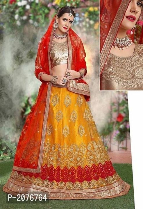 Post image Yellow Embroidered Semi Stitched Lehenga Choli With Dupatta

 Color:  Yellow

 Fabric:  Net

 Type:  Semi Stitched

 Style:  Embroidered

Waist: 28.0 - 40.0 (in inches)

Bust: 30.0 - 40.0 (in inches)

Within 7-11 business days However, to find out an actual date of delivery, please enter your pin code.

Women'S Gold Semi Stiched Embroidered Gota Lehenga Choli Having Yellow Color A Line Lehnega Of Net Fabric And Red Color Unstitched Dupatta Of Net Material || Images Are For The Referance Purpose Only, Color Of The Actual Product May Little Vary From The Image Due To Screen Resolution