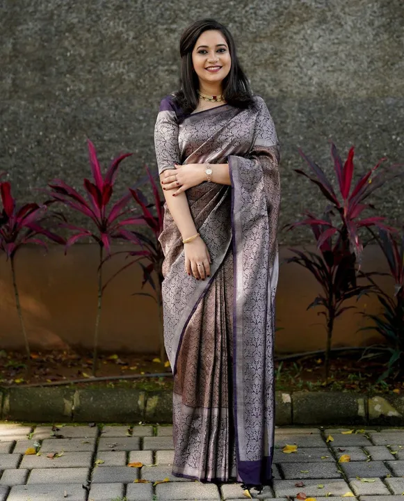 Rich pallu with allover silver zari weaving design  uploaded by DHANANJAY CREATIONS on 9/26/2023