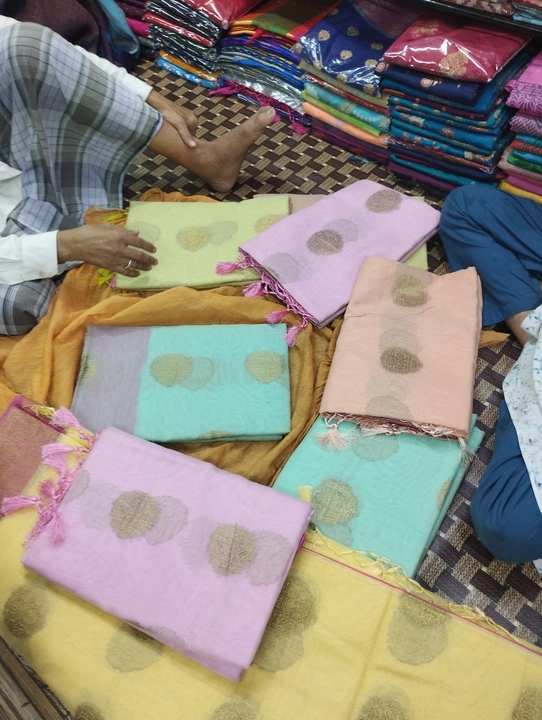 Banarasi linen cotton  uploaded by Royal silk factory on 9/26/2023