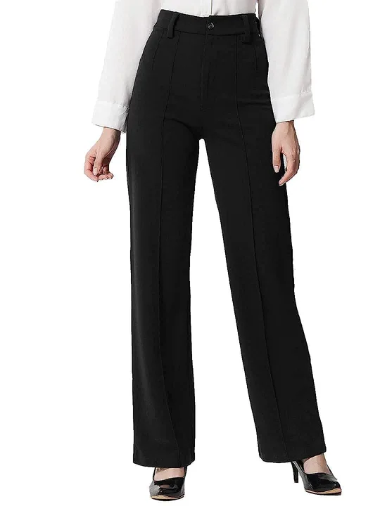 Women Regular Fit Polyester Lycra Trousers Pent uploaded by business on 9/26/2023