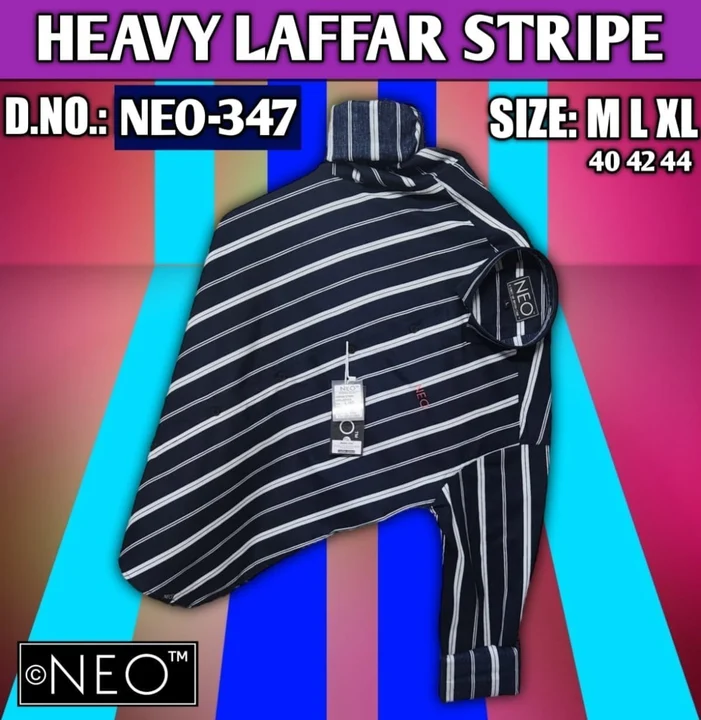 Heavy laffar stripe shirt for men  uploaded by Vikas Marketing  on 9/26/2023