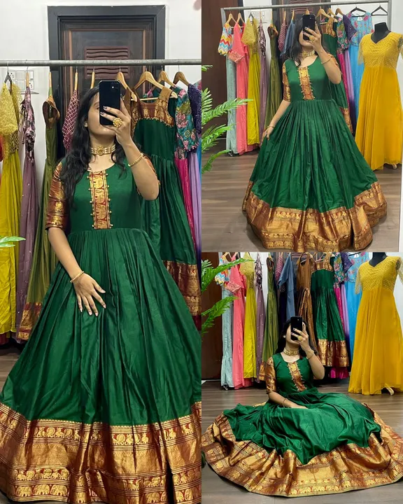 Narayan pattu cotton gown  uploaded by business on 9/27/2023