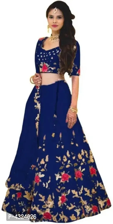 Ramcrupa Creation Women's Banglory Satin Silk Embroidered Lehengha Choli(Free Size)
 uploaded by R M online shop  on 9/27/2023