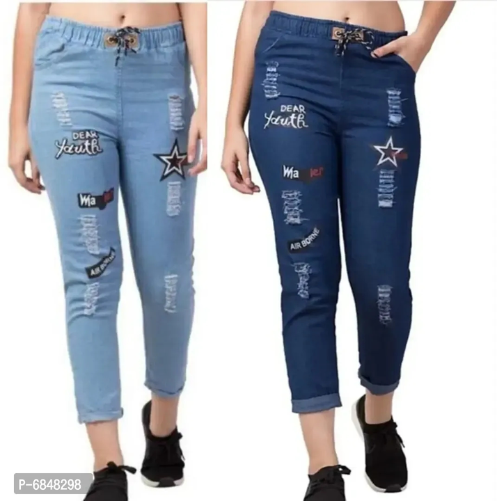 Latest Blue Jeans For Girls  Ladies (Pack of 2)
 uploaded by business on 9/27/2023