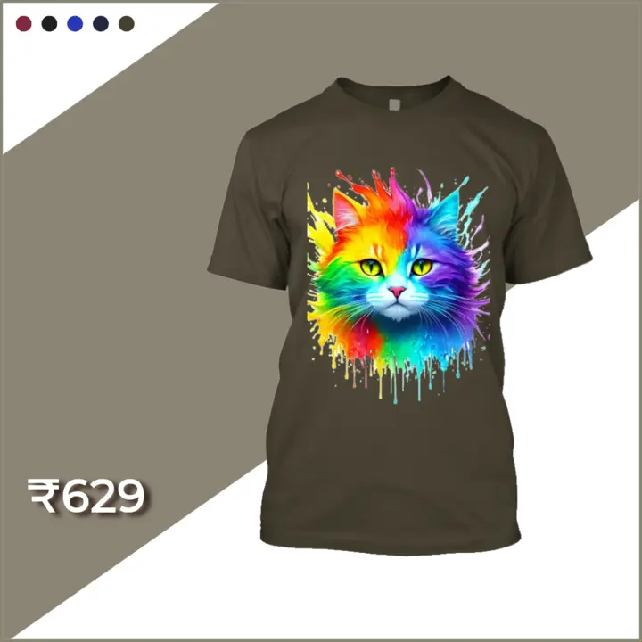 Post image Hey! Checkout my New Rainbow kitty tshirt. If you want to buying it new contact now for the buying link