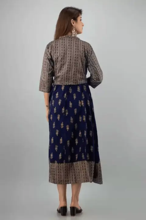 New Sara Rayon Angrakha Sleeve cut Kurti With Jacket uploaded by F.K Fashion on 9/27/2023