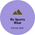 Business logo of RS Sports Wear