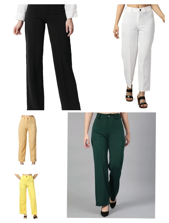 Women Regular Fit Polyester Lycra Trousers Pant  uploaded by 1 Place For All Fashion  on 9/27/2023