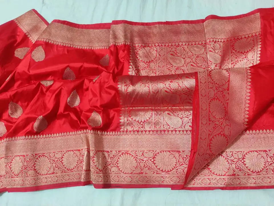 Banarsi silk kataan  uploaded by Pure silk saree wholesale on 9/27/2023