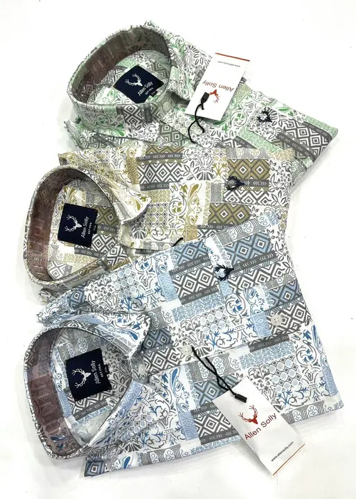 Cotton Twill Print Allen Solly Shirt uploaded by Macbear Garments Pvt.Ltd. on 9/27/2023