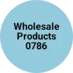Business logo of Wholesale products 0786