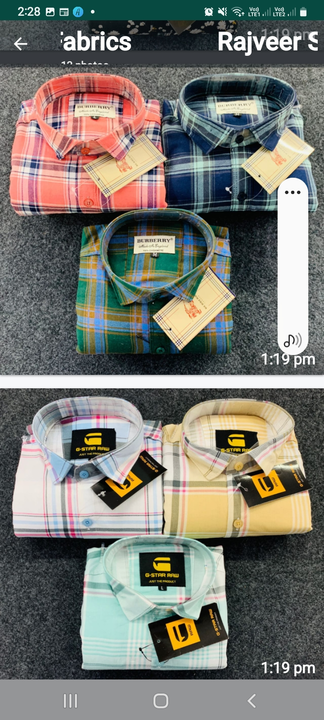 Men's shirts uploaded by business on 9/27/2023