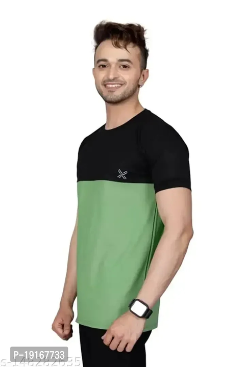 RG Garments Tshirt Color Block Men Round Neck T-Shirt uploaded by ELMA STORE on 9/27/2023