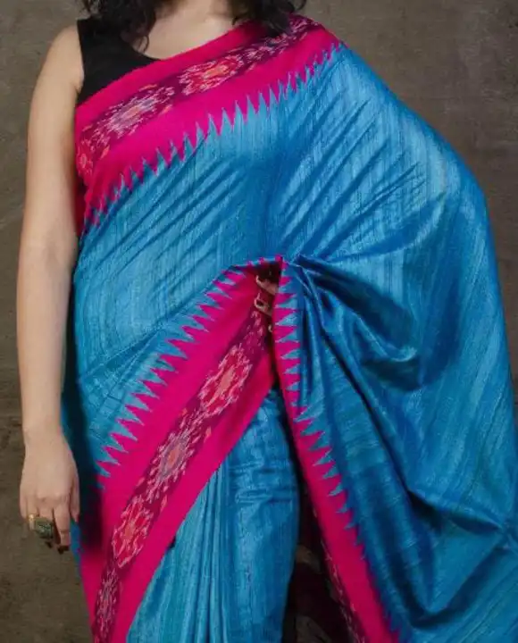 Ikkat ghicha sarees uploaded by business on 9/27/2023