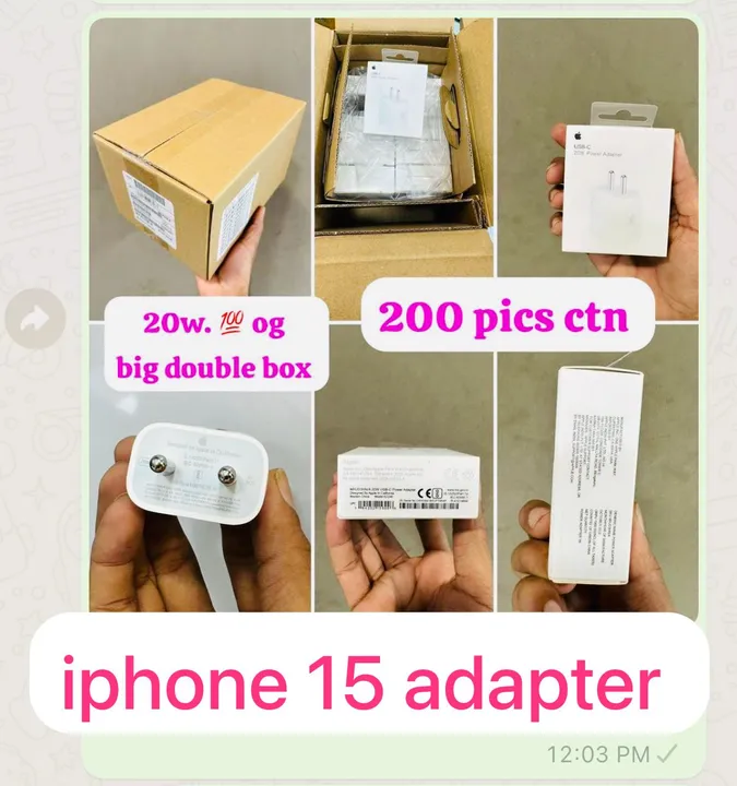 iPhone 20w adaptor  uploaded by Shivaay Mobile Accessories Hub on 9/27/2023