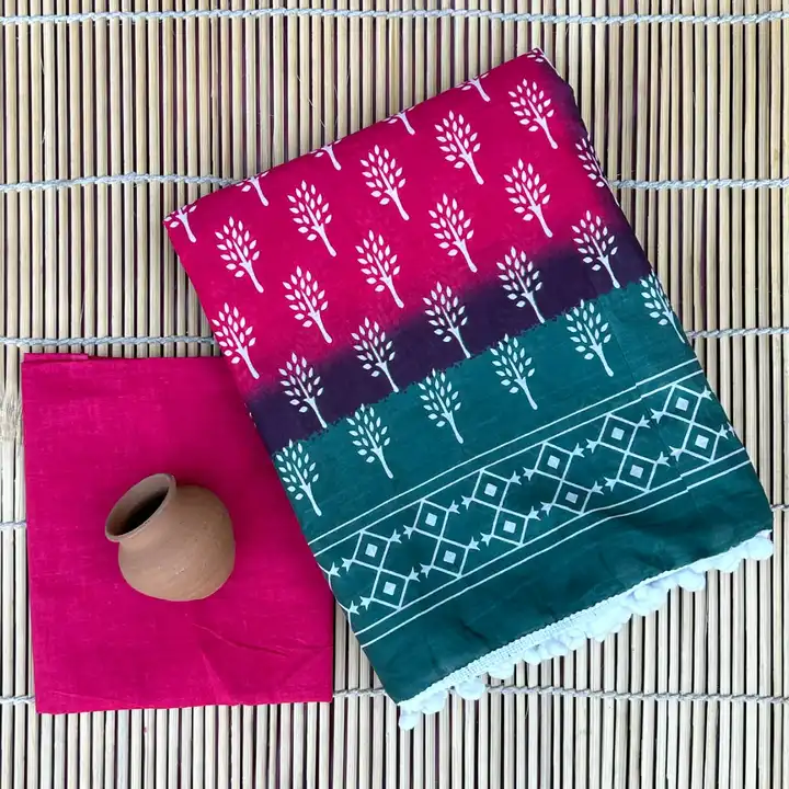 Cotton mulmul saree  uploaded by The print house  on 9/28/2023