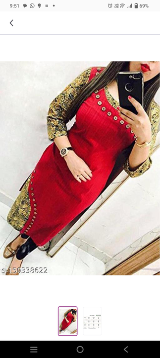 Cotton blend kurti  uploaded by business on 9/28/2023